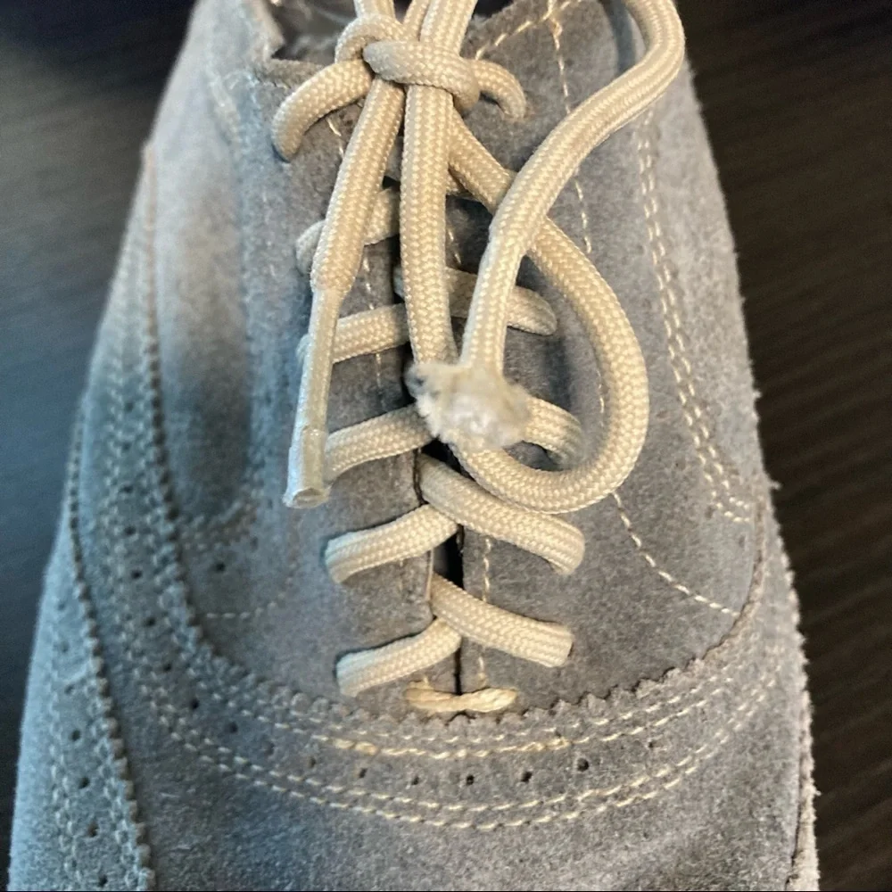 Giorgio Brutini Blue Suede Wing Oxford Shoes